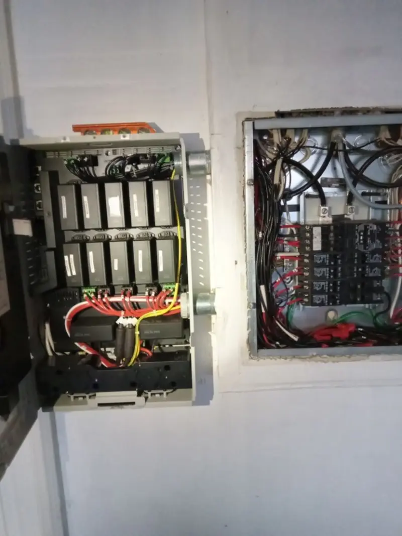 Electrical panel upgrade completed for Security Camera Wiring in Gilford